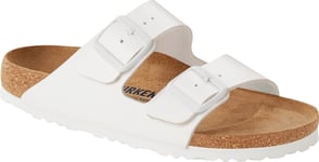 Birkenstock Women's Arizona Natural Leather Narrow White, 37