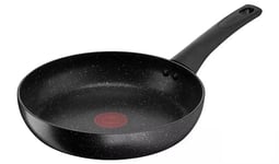 Tefal Titanium Stone Strength Frying Pan 30cm, High-Performance Non-Stick Coating, Metal Spatula Safe, All Stovetops Including Induction, E1050744