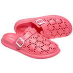 JOMIX Claquettes Femme Sandale Femme Chaussons d'été Sabots Femme Respirant Confortables pour Maison Piscine Plage (Corail, 40)