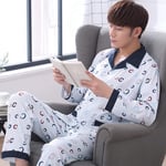 Homme Pyjama Set,Pyjamas En Coton Pur Confortable D’Automne Et D’Hiver Pour Des Vêtements Pour Hommes Costumes À La Maison Vêtements De Nuit Masculins Vêtements De Nuit Masculins Pyjama Imprim