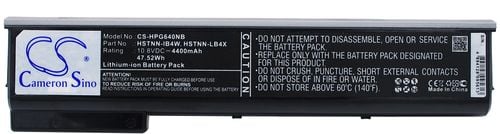 Kompatibelt med Hp ProBook 640 G1 Series, 10.8V, 4400 mAh