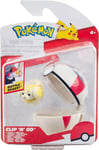 Pokemon Clip 'N' Go - Fidough And Timer Ball Brand New