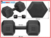 2-10 KG Hex Dumbbells Weight Set Pairs Hand Concrete Plastic GYM Fitness 36-12