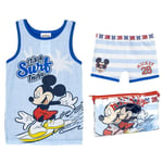 Bracelets Pyjama Célibataire Jersey T-Shirt Mickey Souris Bleu - 4 Âge Mâle