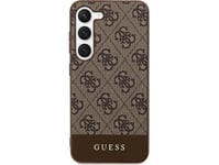 Guess Etui Guess Guhcs24lg4glbr Samsung Galaxy S24 Ultra Hardcase 4G Stripe Collection Brązowy/Brown