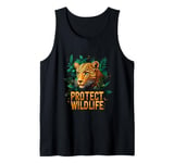 Hidden Leopard Guardian of the Green: A Call to Preserve Tank Top