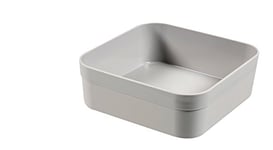 CURVER Casier de Rangement Infinity Carré - 15,2 x 15,2 x 5,1 cm - Recyclé - Gris Clair