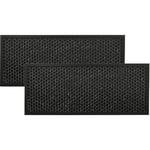 2x Filtre à charbon actif compatible avec Rowenta Intense Pure Air xl PU6045, PU6040 purificateur d'air - Filtre à air noir - Vhbw