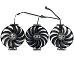 ventilateur de refroidissement FDC10U12S9-C de 95mm CF1010U12D pour ASUS Radeon RX 6950XT 6900XT 6800 6700 XT TUF OC GAMING ventilateur de refroidisseur de carte graphique - Type black 3-Fan FDC10