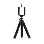 Black Tripod Trépied pour téléphone portable, mini trépied Octopus, clip de support d'appareil photo, monopode pour smartphone