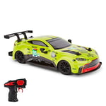 CMJ RC Cars™ Aston Martin GTE Vantage Officially Licensed Remote Control Car. 1:24 Scale Green