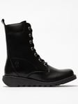 Fly London Silf015fly Lace Up Ankle Boot - Black, Black, Size 5, Women