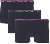 Tommy Hilfiger - Men's Boxer Shorts - Multipack Trunks For Men - 3 Pack Underwear Man - Signature Waistband Elastic - Peacoat - Size XL