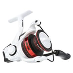 Abu Garcia Max Pro Spinning Reel, Freshwater Angler Fishing Pike Perch & Zander, Aluminum Spool, Robust Ambidextrous 3000H Reel Size 6.2:1 Gear Ratio White & Red