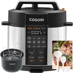 COSORI 5.7L Electric Pressure Cooker, 9-in-1 Multi Cooker, Non-Stick, 50 Recipes