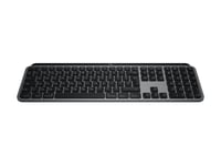 Logitech Master Series Mx Keys S For Mac - Tangentbord - Full Size - Bakgrundsbelyst - Trådlös - Bluetooth Le - Qwerty - Usa, Internationellt - Rymdgrå