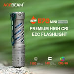 Ficklampa E70 mini titan 1500 lumen