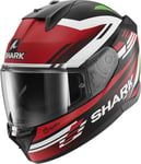 SHARK, Casque Moto Intégral D-SKWAL 3 FIRSTLAP Black Red Green KRG, XS