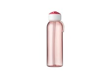 Mepal - Bouteille Flip-Up Campus - Gourde Étanche pour L'école et les Déplacements - Bouteille Transparente - Réutilisable - Sans BPA et Lavable au Lave-vaisselle - 500 ml - Pink