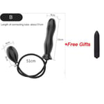 AUCUNE Sextoy,Pompe à godets pour hommes et femmes, jouets sexuels, Plug Anal gays, dilatateur de fesses - Type B with Vibrator