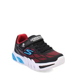 Skechers Boys Thermo-flash-heat-flux Sneaker, Black Synthetic Mesh Red Orange Trim, 10.5 UK