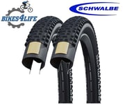 2 Schwalbe Rapid Rob 29 x 2.25 Cycle Tyres