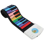 Rollup Piano Silicone 49 Keys Roll Up Piano Keyboards Hand Roll Piano Educat TPG