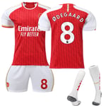 2023-2024 Arsenal Home Kids Fotbollströja Kit nr 8 ØDEGAARD . nr 8 ØDEGAARD Z nr 8 ØDEGAARD nr 8 ØDEGAARD 10-11 Years