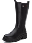 REFRESH Femme 171981 Botte Haute Jusqu'au Genou, Noir, 36 EU