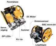 Kitronik :MOVE Motor, programmerbar robot för micro:bit