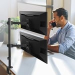 5902211133261 Maclean MC-967 Double Vertical Monitor Desk Mount Screen Holder ma