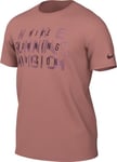 Nike Men's Shirt M NK DF Tee Run Division, Red Stardust, FJ2356-618, S