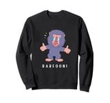 Funny Baboon Silly Face Babfoon Monkey Lovers Sweatshirt