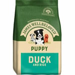 James Wellbeloved Puppy Dry Dog Food - Duck & Rice - 7.5kg