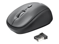 Trust Wireless Mouse Yvi - Mus - Optisk - Trådlös - 2.4 Ghz - Trådlös Usb-Mottagare