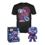 T-Shirt M Avec Pop Captain America / Captain America Civil War / Funko Pop Marvel