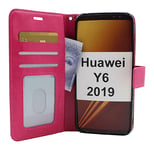 Crazy Horse Wallet Huawei Y6 2019 (Hotpink)