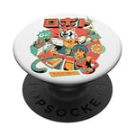 Neko Roboto Kawaii Mecha Hero Japonais Dessin Animé Chat Robot PopSockets PopGrip Adhésif