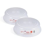 Good 2 Heat Set of 2 Microwave Plate Covers 27cm - BPA Free & Dishwasher Safe Microwave Cover For Food 27 x 27 x 6.5cm