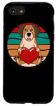 iPhone SE (2020) / 7 / 8 Cuddly St Saint Bernard Valentines Day Heart Retro Dog Case