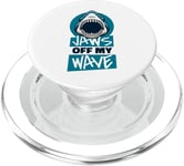 Jaws Off My Wave Requin baleine Blanc PopSockets PopGrip pour MagSafe