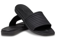 Crocs Women's Miami Slide Sandal, Black, 9 UK