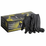 Gants nitrile jetable noir M T7/8 (X 100) - BLACK MAMBA : GANTSBLACKMAMBAM T7/8