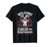 Terrifying Clown Face Killer Clown Costume Horror Vibes T-Shirt