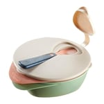 Tommee Tippee Easy Scoop Feeding Bowls with Travel Lid and Spoon, Pack 2