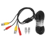 4Pcs Bnc Video Power Cable Cctv Wire Cord Security System Accessories(10M )