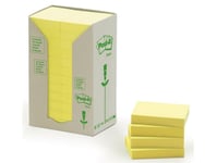 Post-It Tower Ekologisk Block, 38 X 51 Mm, Pastellgul, 24 St À 100 Ark (3M0280)