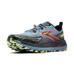 Brooks Homme Cascadia 18 Sneaker, Citadelle Ébène Lime, 44 EU