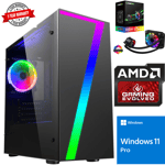 WATERCOOLED AMD Athlon 32GB 240GB SSD PC Gaming Desktop Computer Windows 11 S7