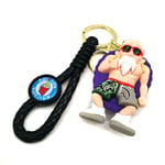 Dragon Ball Z Keychain Super Saiyan Goku Master Roshi Majin Buu Figure Keyring